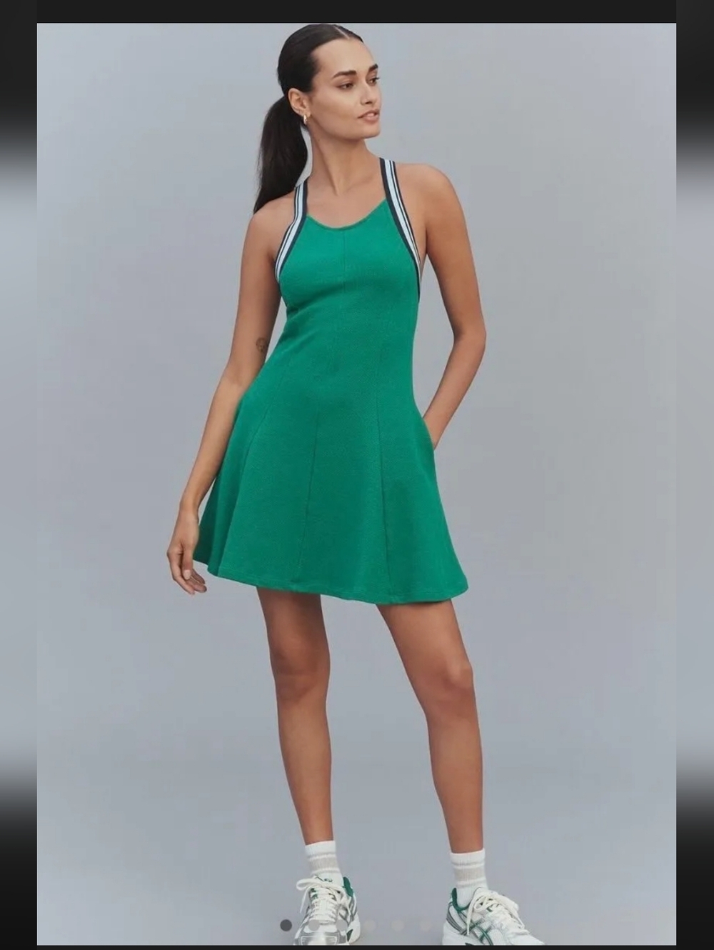 NWT Anthropologie Daily Practice Crisscross-Back Swing Mini Dress